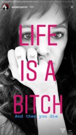 Asia Argento Posts Message About Life and Death After Anthony Bourdain Suicide