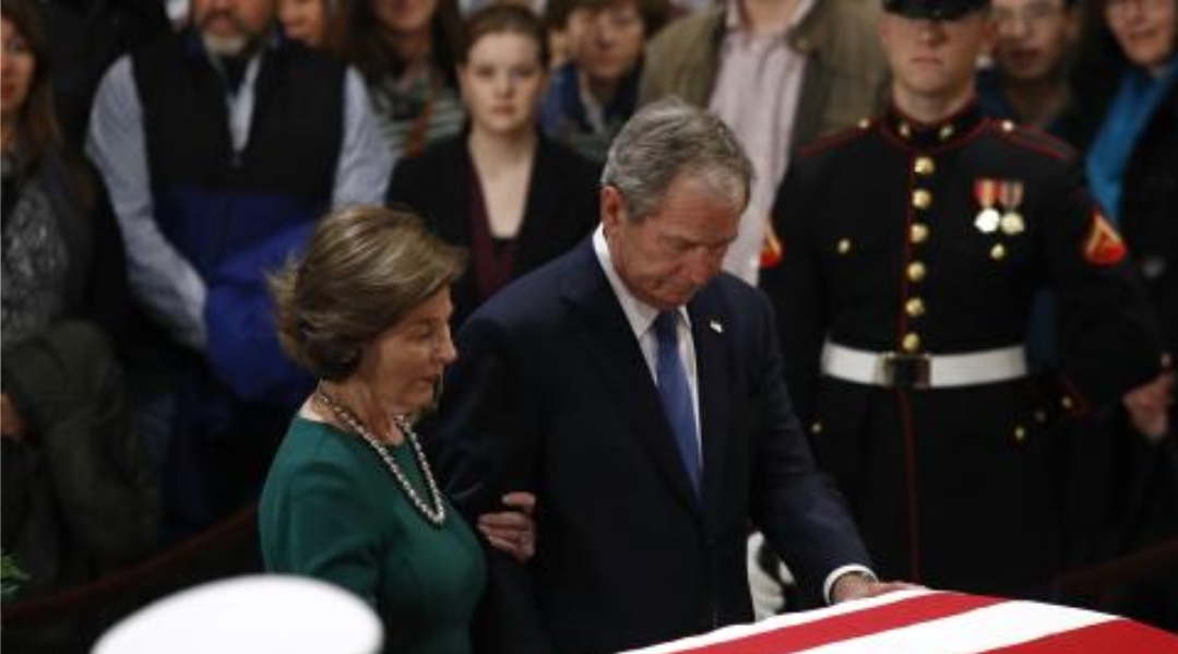 Ceremonies and Burial former President George Bush Sr.