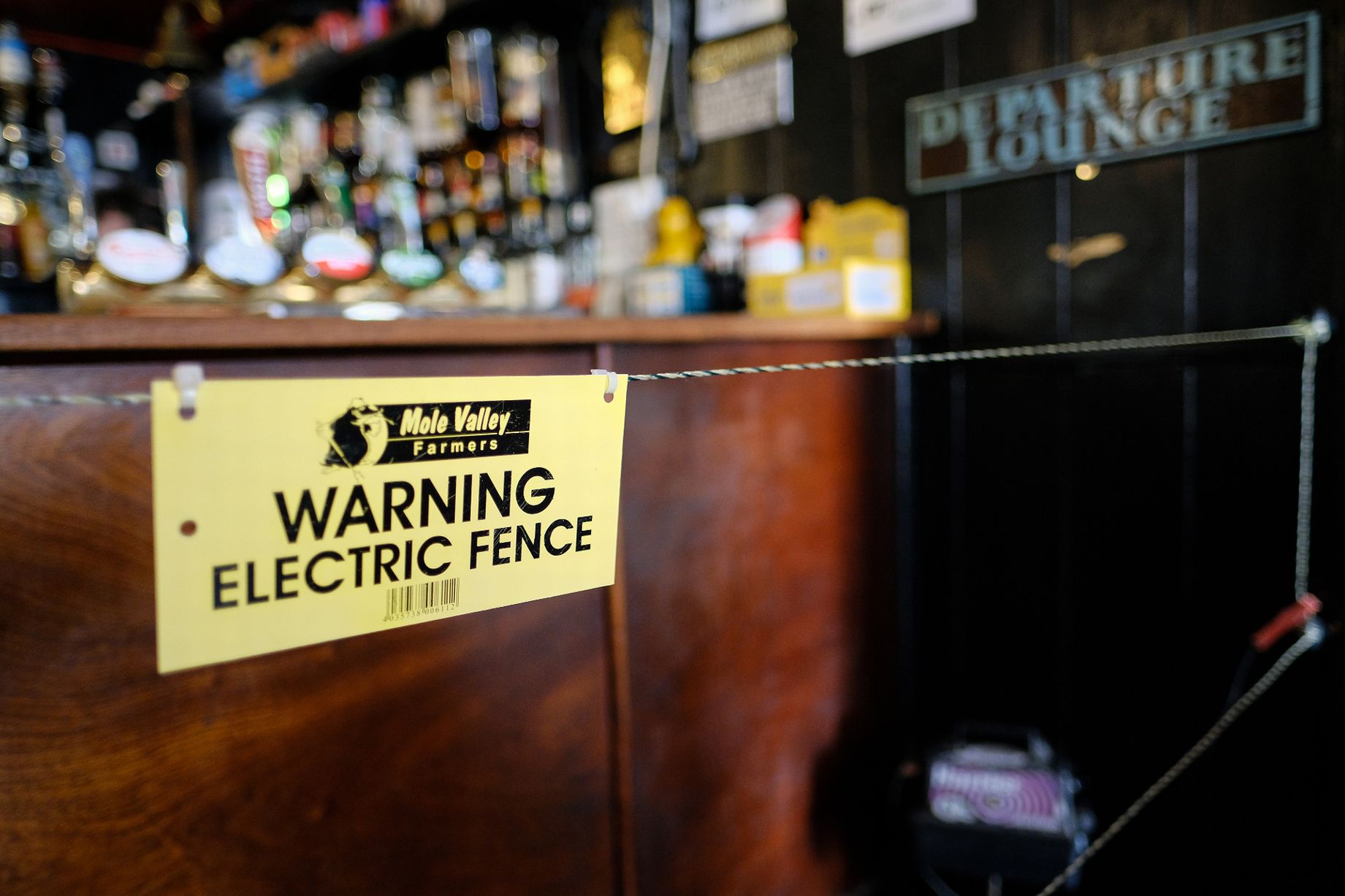 Pub owner in England installs electric fence to keep patrons from getting too close