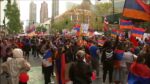 Armenian demonstrators block Manhattan street, call for aid