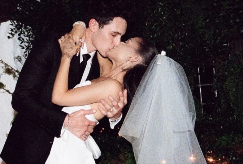 Ariana Grande Shared Wedding Dress Photos After Marrying Dalton Gomez