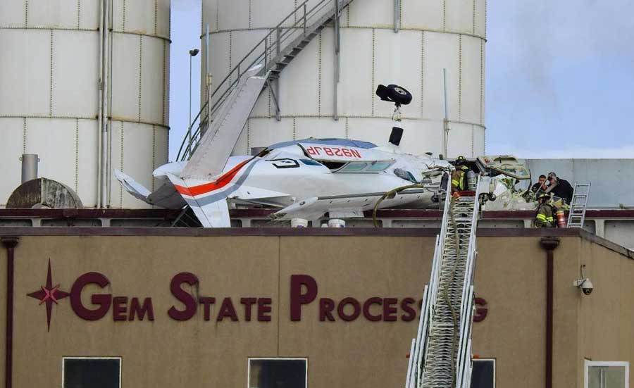 Idaho processing plant plane crash