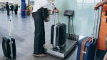 Airliner Weighing Passengers Before Flight