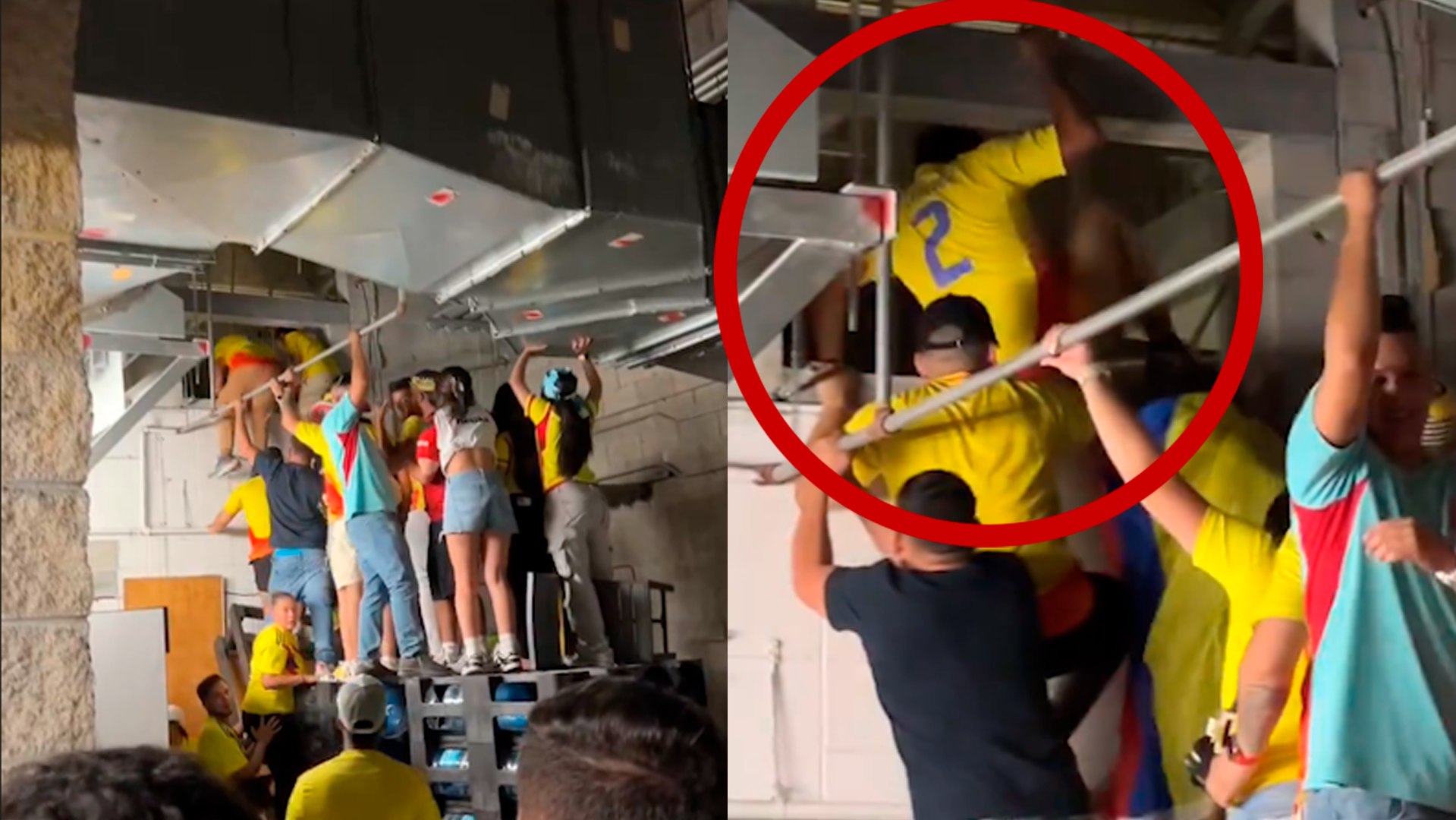 Fans Climb Ventilation Ducts to Enter Copa America Final at Football Stadium